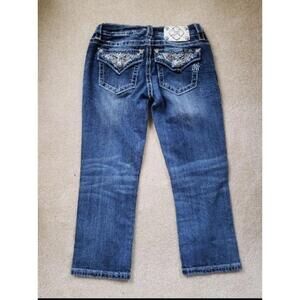 Miss Me Embroidered Pocket womens sz 27 Denim blue Jeans